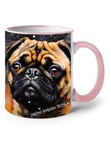 Hrnek s potiskem Mopsíka- skvělý dárek pro milovníky psů