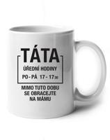 Keramický hrneček  Táta úřední hodiny - originální dárek