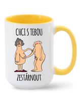 Keramický hrnek - Chci s tebou zestárnout