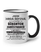 Keramický hrnek - Jsem hrdá šéfová