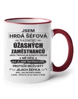 Keramický hrnek - Jsem hrdá šéfová