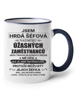 Keramický hrnek - Jsem hrdá šéfová