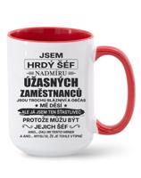 Keramický hrnek - Jsem hrdý šéf