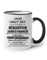 Keramický hrnek - Jsem hrdý šéf