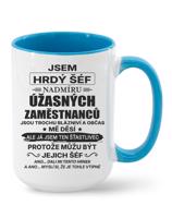 Keramický hrnek - Jsem hrdý šéf