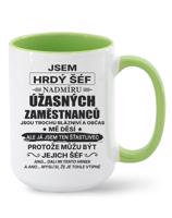 Keramický hrnek - Jsem hrdý šéf