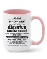 Keramický hrnek - Jsem hrdý šéf