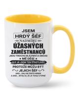 Keramický hrnek - Jsem hrdý šéf