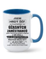 Keramický hrnek - Jsem hrdý šéf