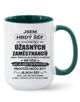 Keramický hrnek - Jsem hrdý šéf