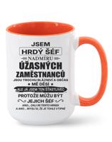 Keramický hrnek - Jsem hrdý šéf