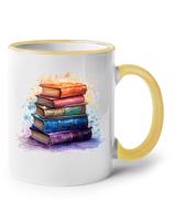 Keramický hrnek knihy -  vhodný dárek pro nadšené čtenáře