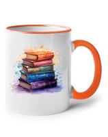 Keramický hrnek knihy -  vhodný dárek pro nadšené čtenáře