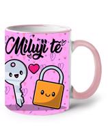 Keramický hrnek Miluji tě, máš klíč k mému srdci