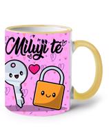 Keramický hrnek Miluji tě, máš klíč k mému srdci