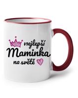 Keramický hrnek Nejlepší maminka na světě - levný ale vkusný dárek
