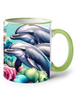Keramický hrnek s delfíny - vhodný dárek pro milovníky těchto zvířat