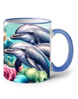 Keramický hrnek s delfíny - vhodný dárek pro milovníky těchto zvířat