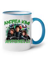 Keramický hrnek s motivem závodníka F1 -  Andrea Kimi Antonelli pro milovníky motosportu