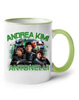 Keramický hrnek s motivem závodníka F1 -  Andrea Kimi Antonelli pro milovníky motosportu