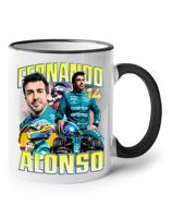 Keramický hrnek s motivem závodníka F1 - Fernando Alonso - pro milovníky motosportu slovensky