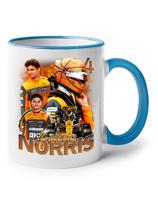 Keramický hrnek s motivem závodníka F1 -  Lando Norris - pro milovníky motosportu