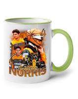 Keramický hrnek s motivem závodníka F1 -  Lando Norris - pro milovníky motosportu