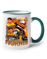 Keramický hrnek s motivem závodníka F1 -  Lando Norris - pro milovníky motosportu