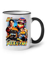Keramický hrnek s motivem závodníka F1 -  Oscar Piastri - pro milovníky motosportu