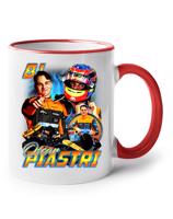 Keramický hrnek s motivem závodníka F1 -  Oscar Piastri - pro milovníky motosportu