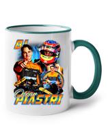 Keramický hrnek s motivem závodníka F1 -  Oscar Piastri - pro milovníky motosportu