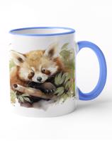 Keramický hrnek s pandou červenou