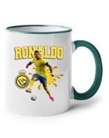 Keramický hrnek s potiskem  Cristiano Ronaldo - Al Nassr -  hrnek pro milovníky fotbalu
