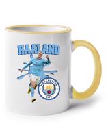 Keramický hrnek s potiskem Erling Braut Haaland - Manchester city -  keramický hrnek pro milovníky fotbalu