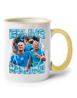 Keramický hrnek s potiskem Erling Braut Haaland - Manchester city -  keramický hrnek pro milovníky fotbalu