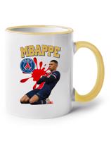 Keramický hrnek s potiskem Kylian Mbappé -  hrnek pro milovníky fotbalu