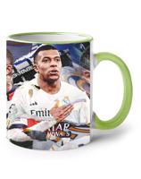 Keramický hrnek s potiskem Kylian Mbappé -  hrnek pro milovníky fotbalu
