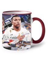 Keramický hrnek s potiskem Kylian Mbappé -  hrnek pro milovníky fotbalu