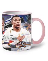 Keramický hrnek s potiskem Kylian Mbappé -  hrnek pro milovníky fotbalu