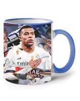 Keramický hrnek s potiskem Kylian Mbappé -  hrnek pro milovníky fotbalu