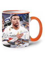 Keramický hrnek s potiskem Kylian Mbappé -  hrnek pro milovníky fotbalu