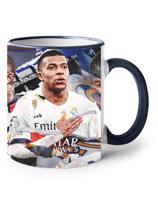 Keramický hrnek s potiskem Kylian Mbappé -  hrnek pro milovníky fotbalu