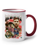 Keramický hrnek s potiskem Lionel Messi -  hrnek pro milovníky fotbalu