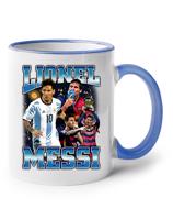 Keramický hrnek s potiskem Lionel Messi -  hrnek pro milovníky fotbalu