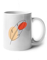 Keramický hrnek s potiskem pírka - hrnek s pírkem