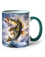 Keramický hrnek s rybou - vhodný dárek pro rybáře