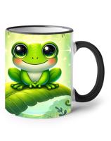 Keramický hrnek s žabičkou- vhodný dárek pro děti