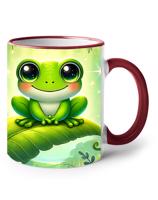 Keramický hrnek s žabičkou- vhodný dárek pro děti