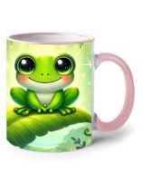 Keramický hrnek s žabičkou- vhodný dárek pro děti