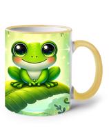 Keramický hrnek s žabičkou- vhodný dárek pro děti